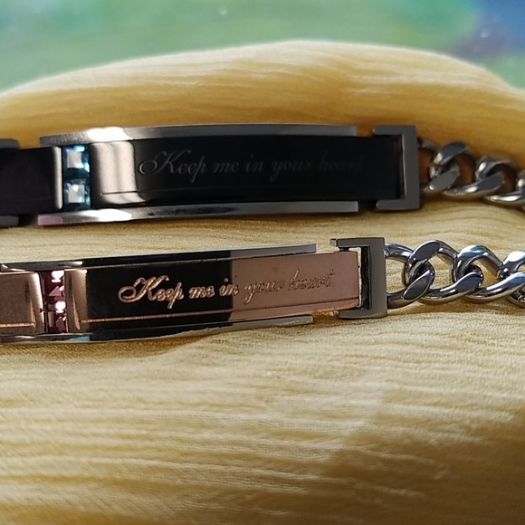 His an hers bracelet set matchin anniversary & mor - Picture 5 of 7